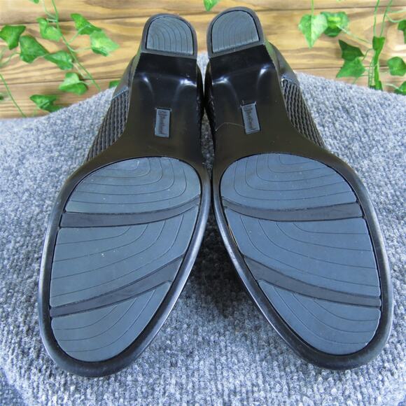 FootSmart Women's Pump Black Leather Pump 10 Medium Gently Used 2025 - Picture 7 of 7